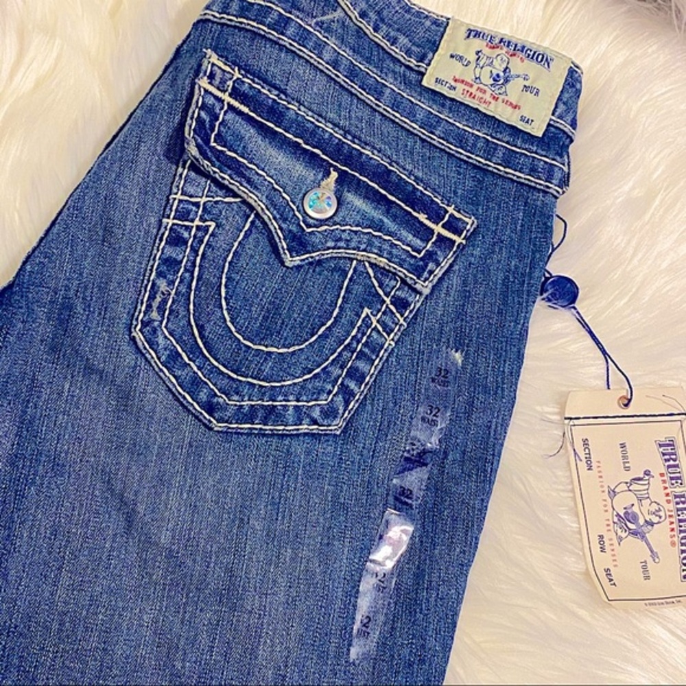 🆕 Vintage TRUE RELIGION ✖️SWAROVSKI CRYSTAL Jeans